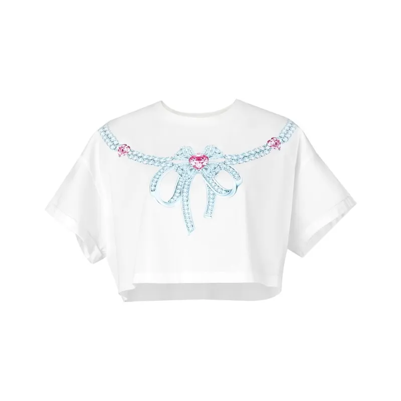 TAMMY TANGS Crop Tops Women's White-0