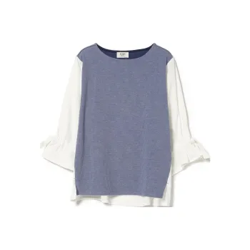 Beams HEART T Shirt Women's Marine Blue