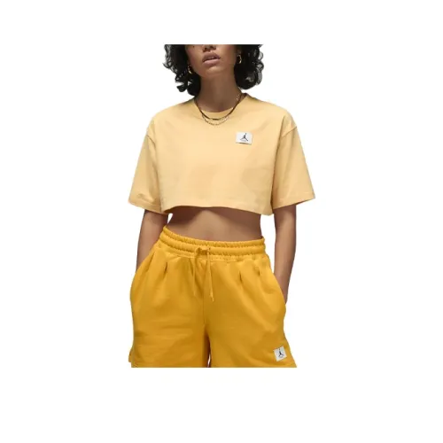 JORDAN Crop Tops Women's Gold