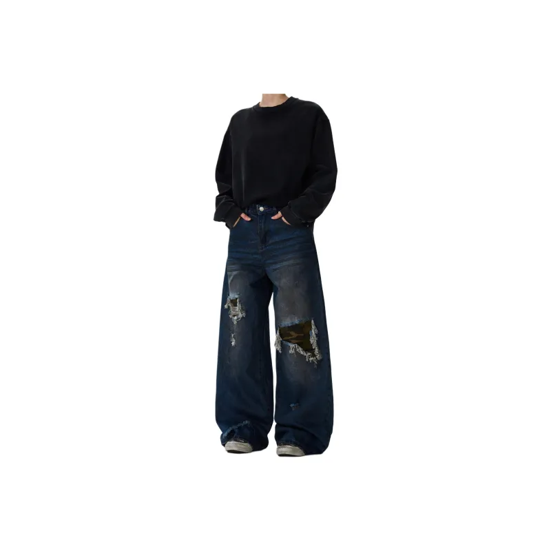 KVIV Jeans Men Vintage Blue -0