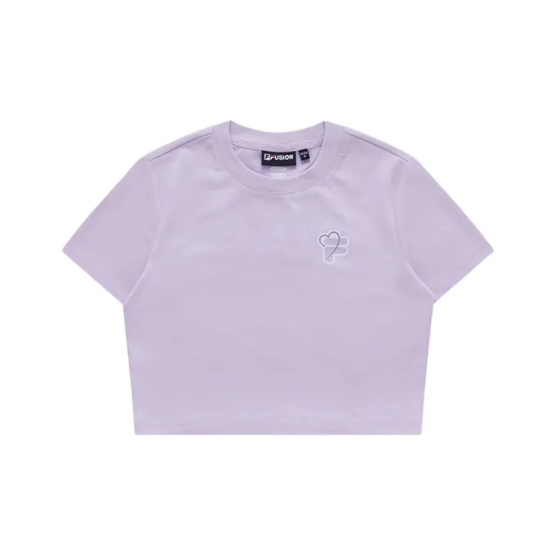 FILA FUSION T-Shirt Women's Cloud Robe Purple-0