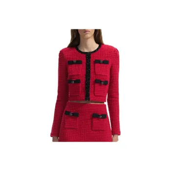 Self portrait Crystal embellished Waffle knit Cardigan