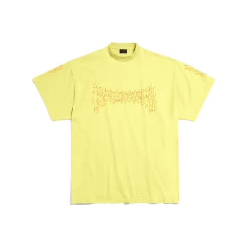 Balenciaga Oversized T Shirt 'Yellow/Red'
