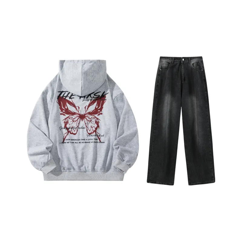 A.X.S.K Sweatshirt Sets Unisex-67