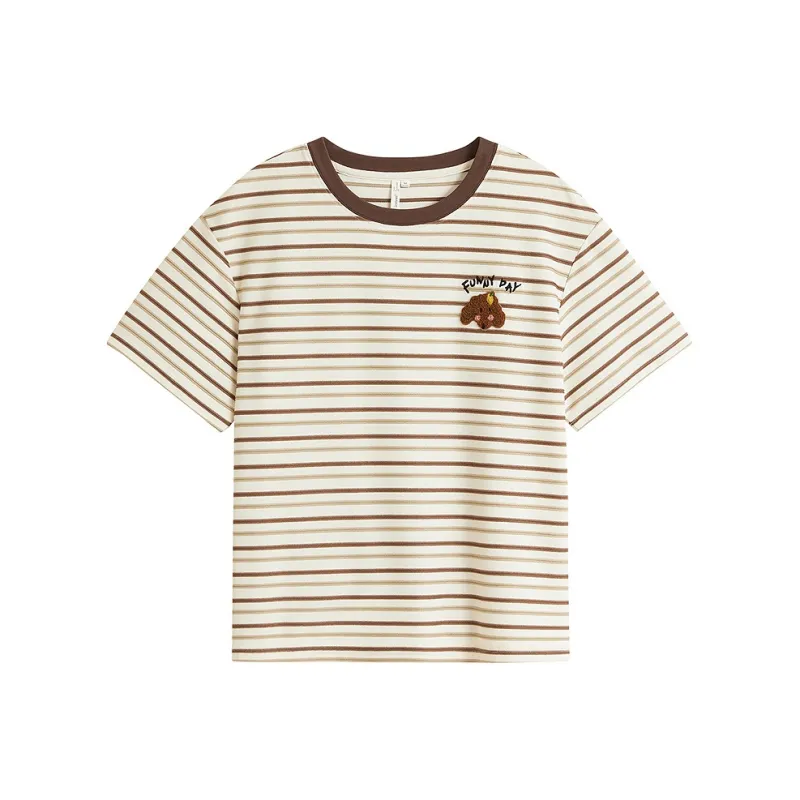 Inman T Shirt Women's Coffee Apricot-0