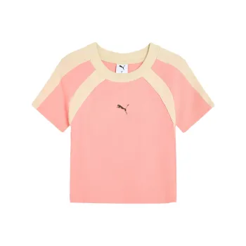 PUMA DARE TO Raglan Sleeve T Shirt Women's Peach Pink 18