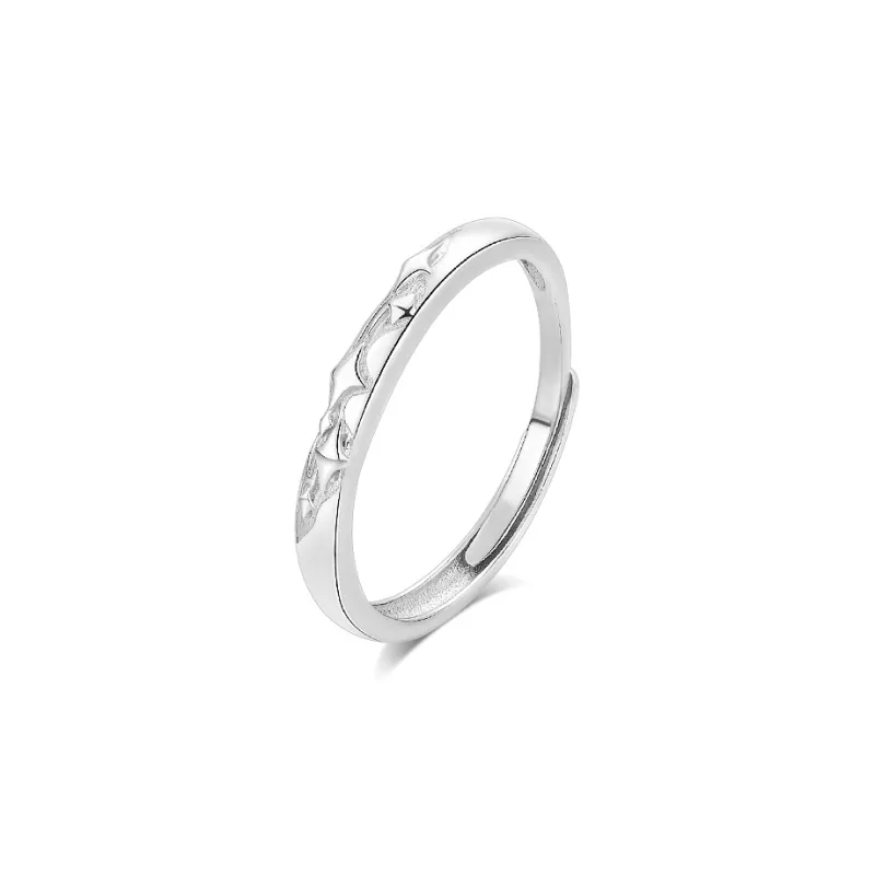 BLANK IN BLANK Sterling Silver Rings Unisex-5