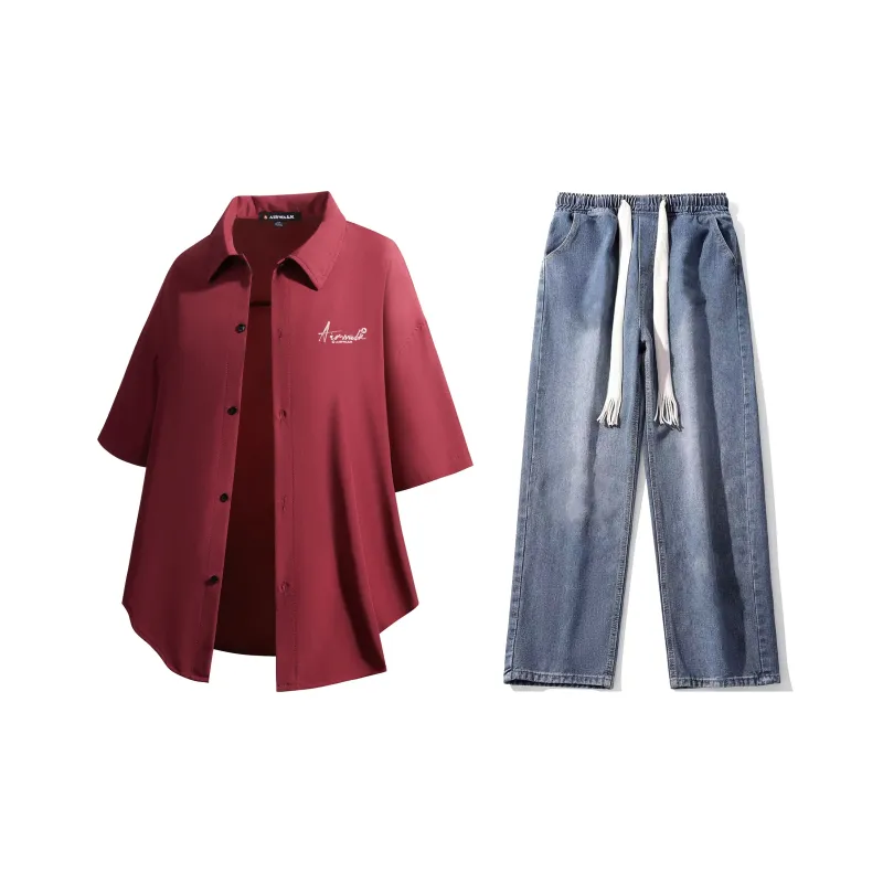 Airwalk Shirt Matching Set Unisex-34