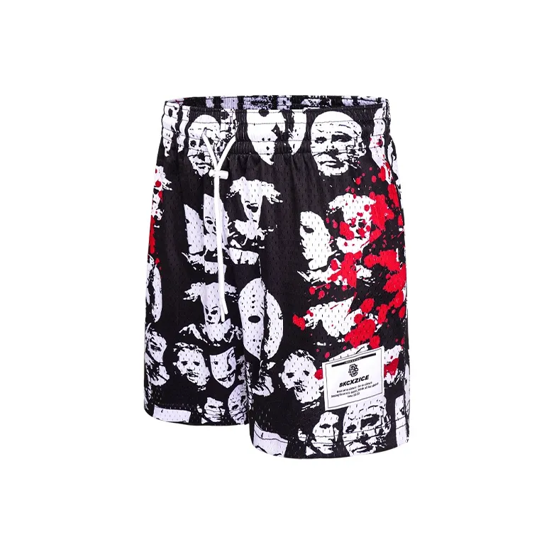 BKCXZICE Basketball Shorts Unisex Black-0