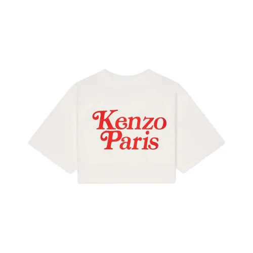 KENZO X Verdy Boxy Cropped T Shirt 'Off White'