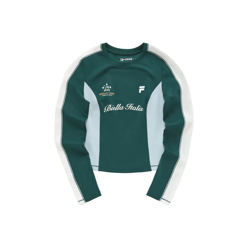 FILA FUSION UNIFORM T Shirt Women's Valley Dark Green-0