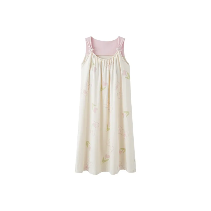 FENTENGCARE Nightgown Women's White-0