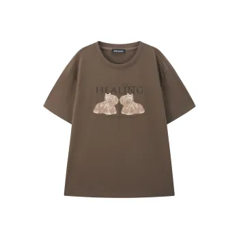 PEACEBIRD T Shirt Unisex Muddy Brown