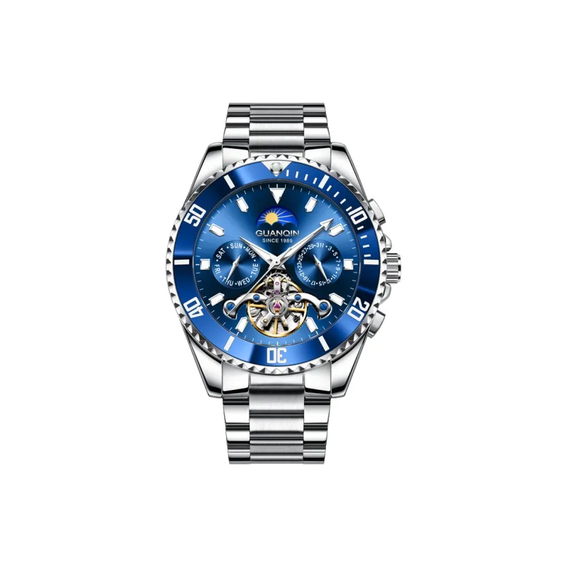 GUANQIN Submariner Collection Automatic Mechanical Movement Stainless Steel Watchband Watch Men's Watches Green Dial-9