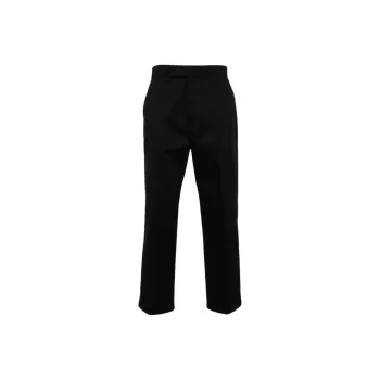 THOM BROWNE Mid rise Tapered Chinos