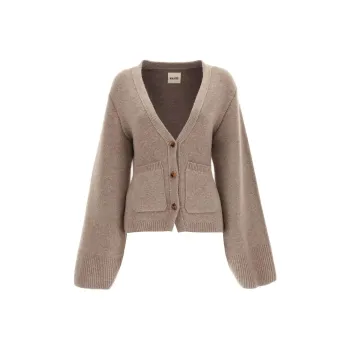 KHAITE Scarlet V Neck Cardigan