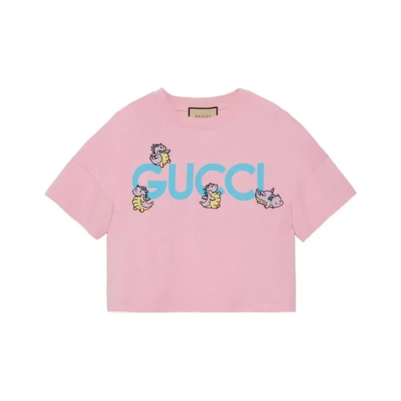 GUCCI SS24 Drop Shoulder Sleeve T Shirt Women's-0