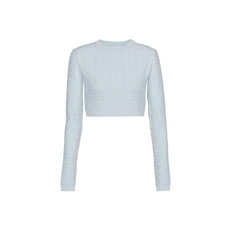 BALMAIN SS22 Sweater Women's Gray-0