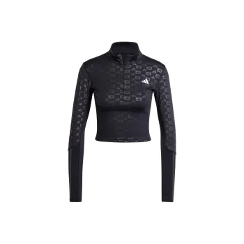 Adidas AEROREADY Sport Performance HYPERGLAM Crop Tops Women's Black