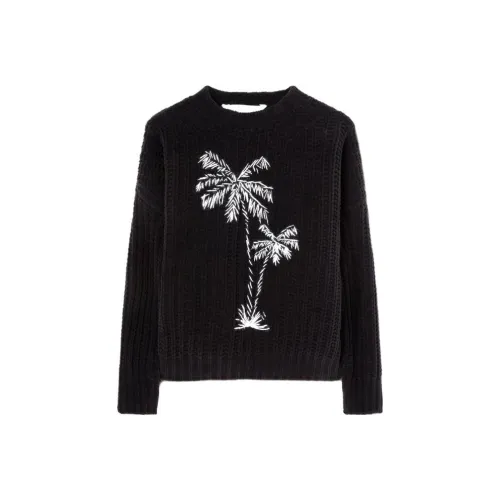PALM ANGELS Palms-embroidered Chenille Jumper
