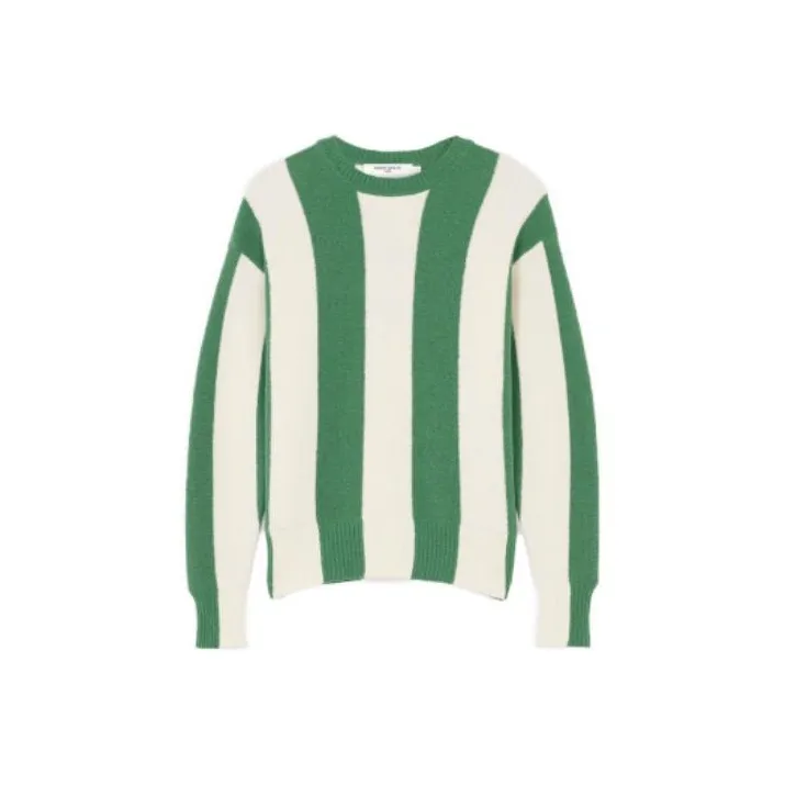 Maison Kitsune Sweaters Women's Tropical Green Stripes-0