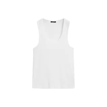 Massimo Dutti Tank Tops Women's White
