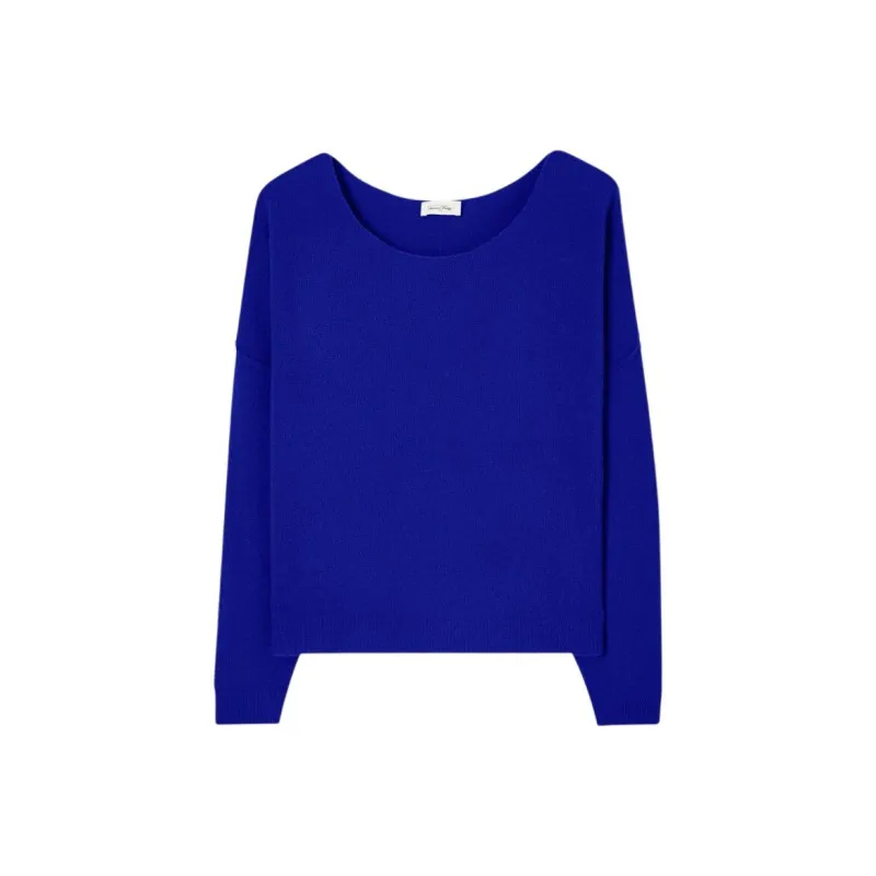 AMERICAN VINTAGE A.M FW24 Pull Femme Damsville Sweater Women's Indigo-0