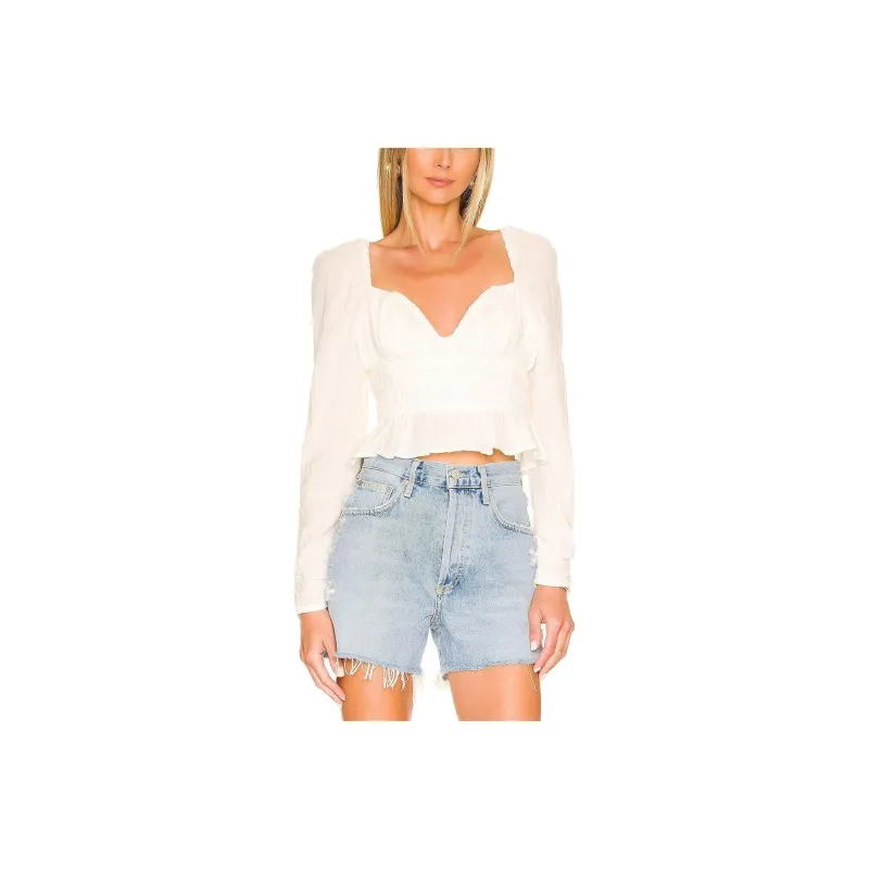 FREE PEOPLE Regular T-Shirt Women's White-0