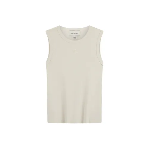 CALVIN KLEIN Tank Top Women's CKS Beige Apricot