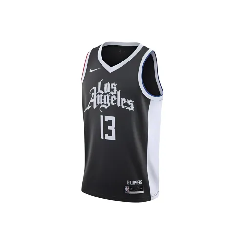 Nike x NBA Basketball Jerseys Los Angeles Clippers Paul George #13 Jersey Fan Edition Unisex Black