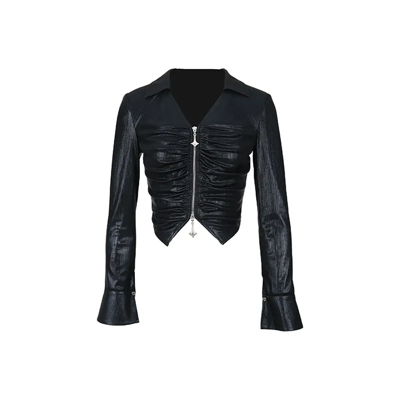 GIMING Crop Tops Women's Black-0