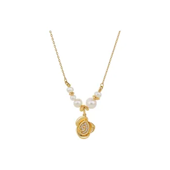 Amber Lollipop Camellia Whispers Collection Pearl Necklaces Women's