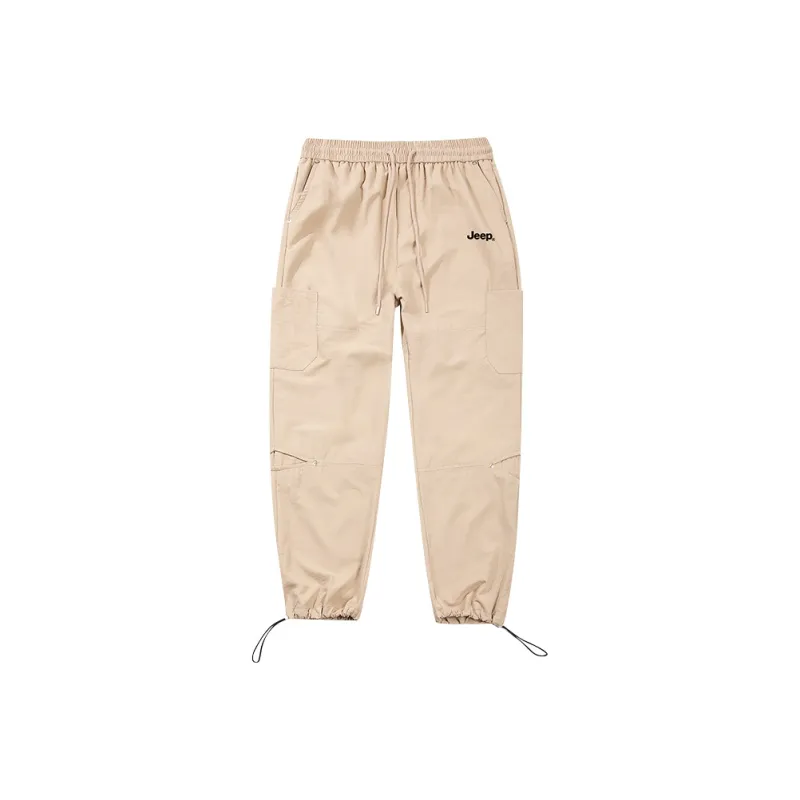 Jeep Individual Lace Up Straight Fit Casual Pants Unisex-50