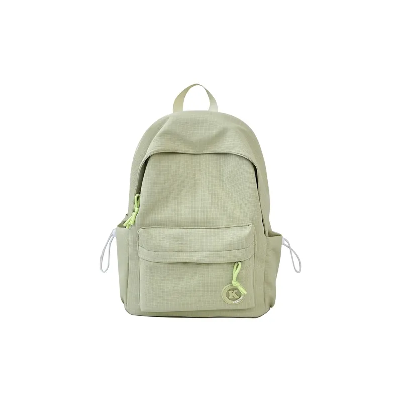 Yalu Polyester Backpack Unisex Pink/White/Yellow/Blue/Green/Black-19