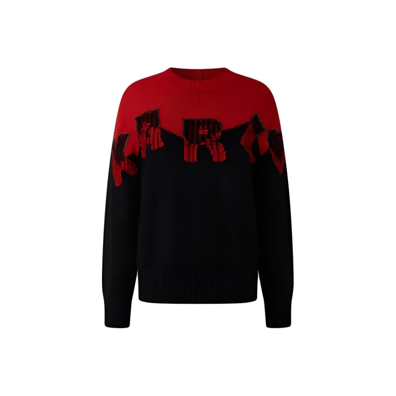 KARL LAGERFELD Sweater Women's Red Black-0