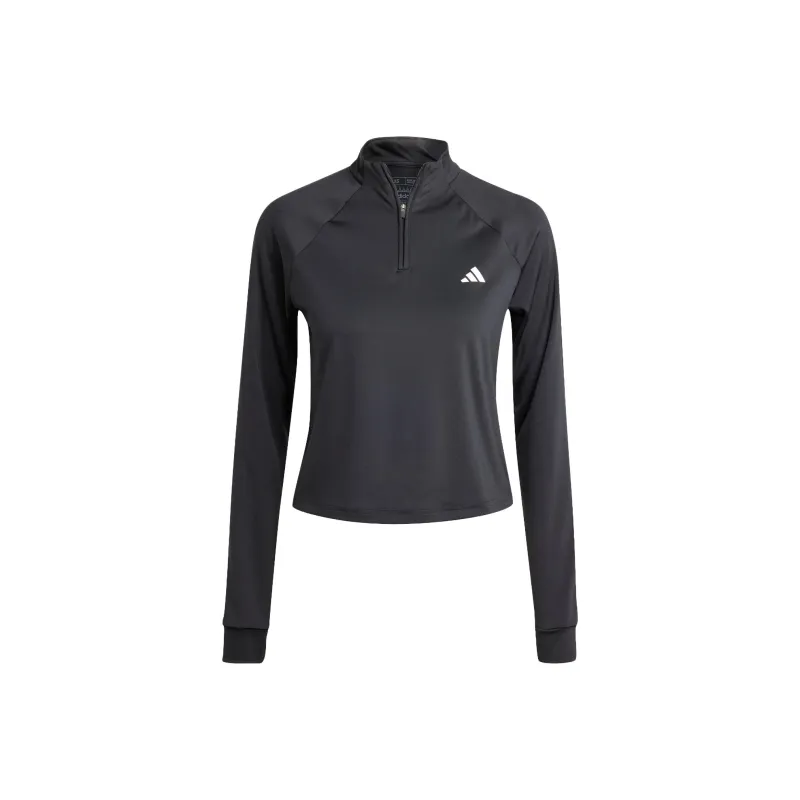 Adidas Free Shipping With AdiClub Train Essentials Minimal Branding 1/4 Zip Cover Up-0