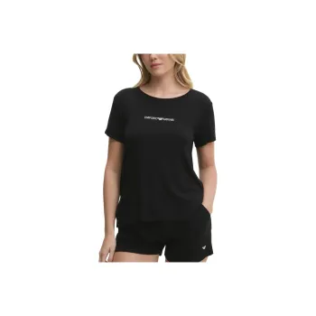 EMPORIO ARMANI Rhinestone logo T shirt