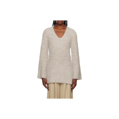 By Malene Birger Scoop-neck Bouclé Jumper