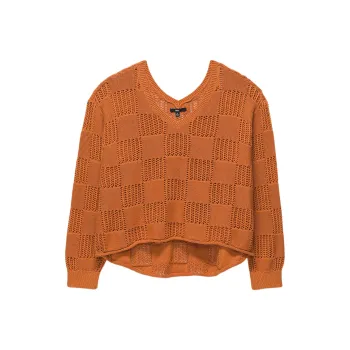 Vans Alma V Neck Sweater Sweater Women's Orange