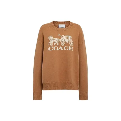 COACH SS24 Sweater Women's Camel