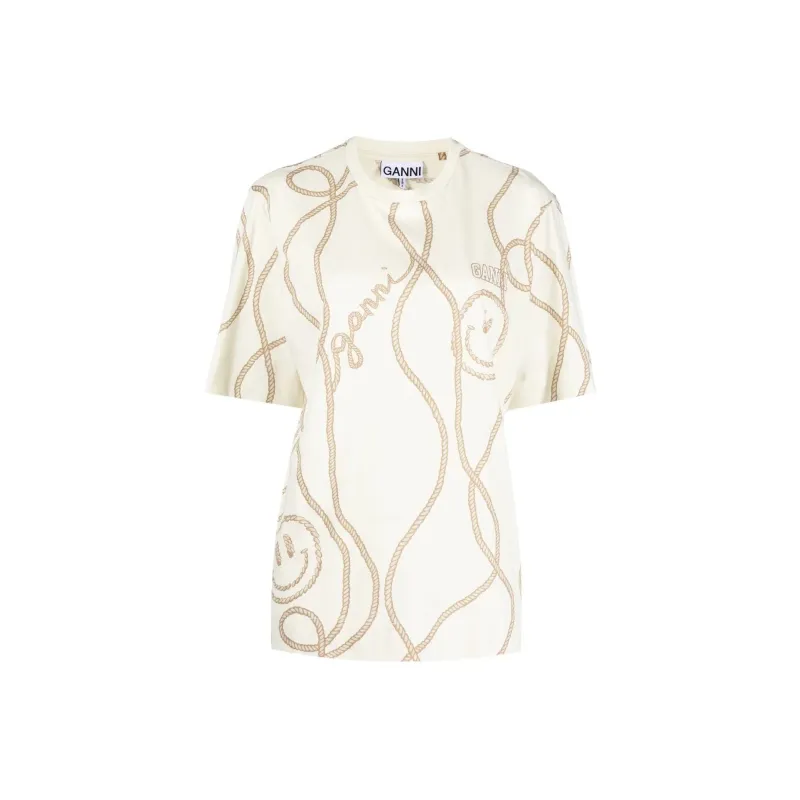 GANNI T Shirts Women's White-0