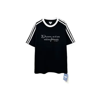 ZUOLANGGENU T Shirt Women's T35501 Black & White Stripes