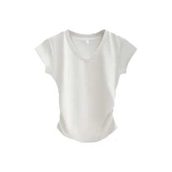 Puppytown Set in Sleeve T Shirt Women's White