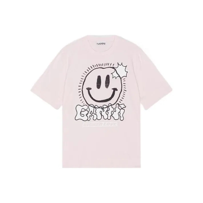 GANNI T-Shirts Women's Light Pink-0