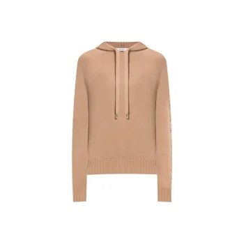 MaxMara Crystal embellished Knitted Hoodie