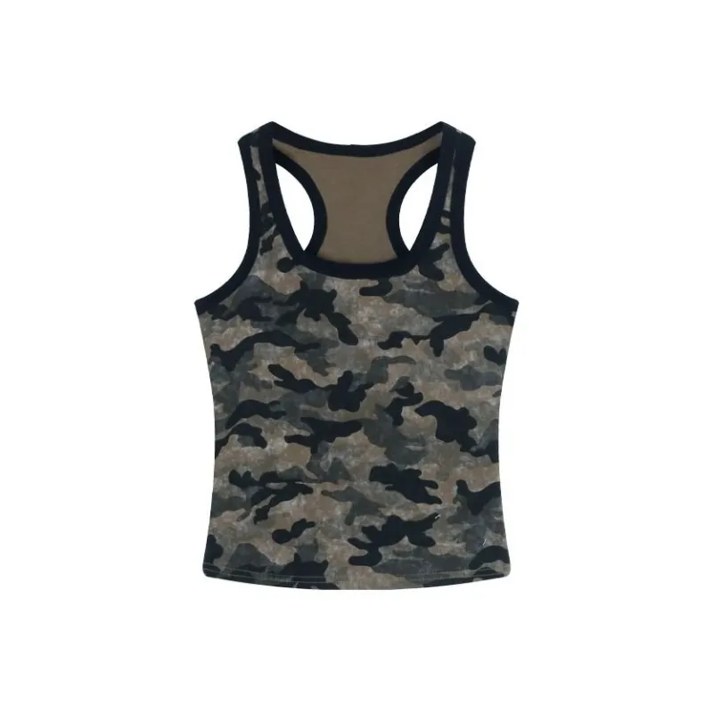 LESS BEARS Tank Top Unisex Army Green-0
