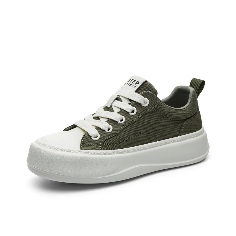 JEEP SPIRIT Low Top Casual Shoes Men's Dark Forest Green-1