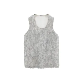 LOEWE SS25 Tank Top Women's Gray White