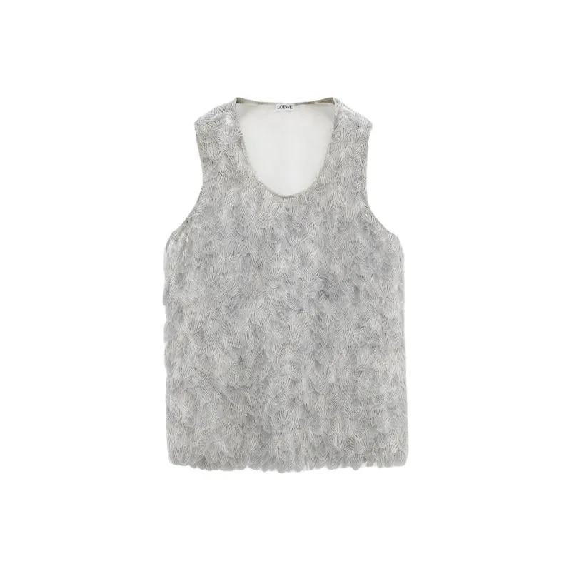 LOEWE SS25 Tank Top Women's Gray White-0