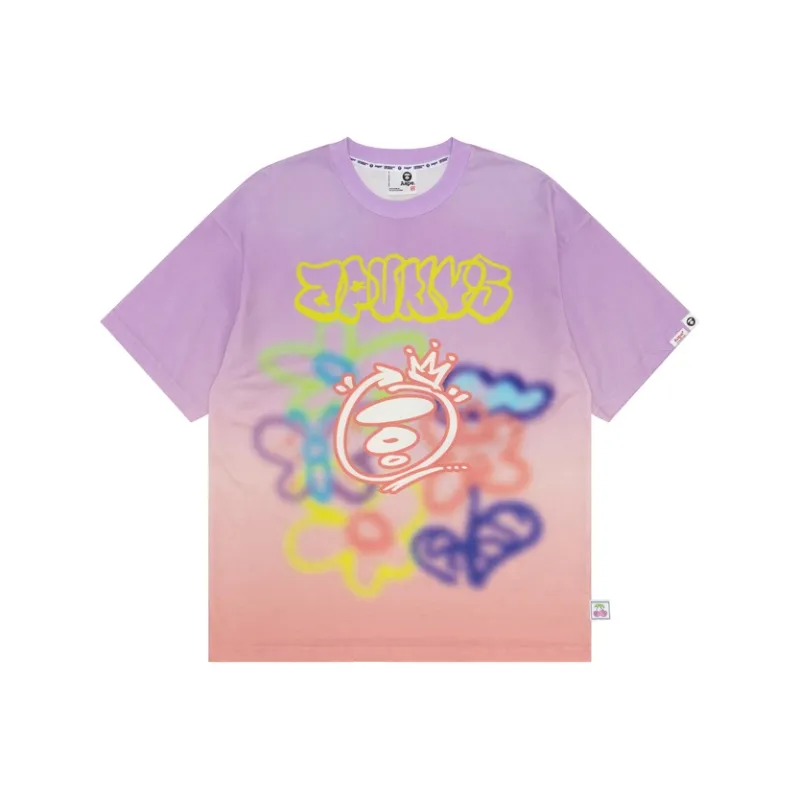Aape By *A Bathing APE® Graffiti print Cotton T shirt-2